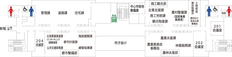 本館2階フロア図